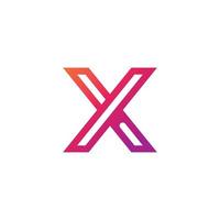 X Logo Design and template. Creative X icon initials based Letters in vector. vector