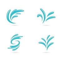 Water Splash symbol and icon Logo Template vector