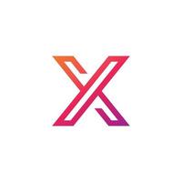 X Logo Design and template. Creative X icon initials based Letters in vector. vector