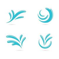 Water Splash symbol and icon Logo Template vector