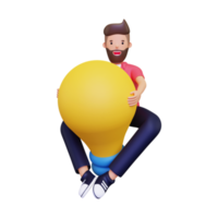 idea de negocio 3d png