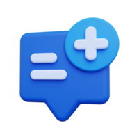 3d Create Chat icon png