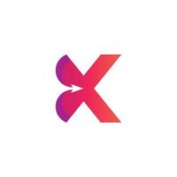 X Logo Design and template. Creative X icon initials based Letters in vector. vector
