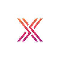 X Logo Design and template. Creative X icon initials based Letters in vector. vector