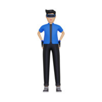 3d Man using VR tools png