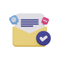 3D-E-Mail-Symbol senden png