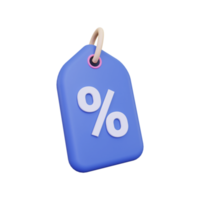 3d Discount Tag png