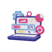 3d SEO pacchetto icona png