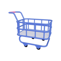 3d Shopping Trolley png