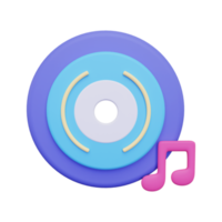 icône de lecteur de musique 3d png
