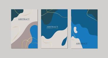 Set of modern abstract vector illustrations