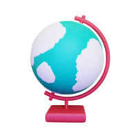 ícone do globo 3D geográfico