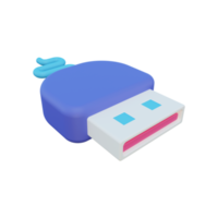 cabo usb 3d png