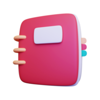 3d notebook icon png