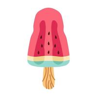 Ice cream in bright cartoon style. Icecream vector in nice colors isolated