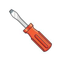 Screwdriver vector isolated on white background