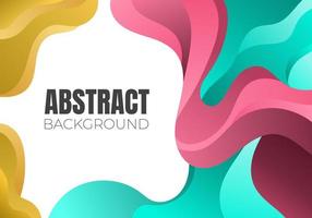 Dynamic abstract liquid background. Colorful and gradient style. Vector Illustration
