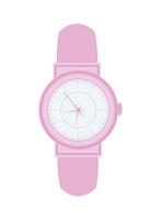 pink wristwatch icon vector