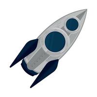 space spaceship cartoon vector