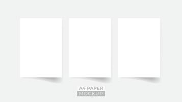 Blank photo frame collection frame set. Photo frames with adhesive tape and paperclip. Isolated vector design background.