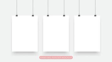 Blank photo frame collection frame set. Photo frames with adhesive tape and paperclip. Isolated vector design background.