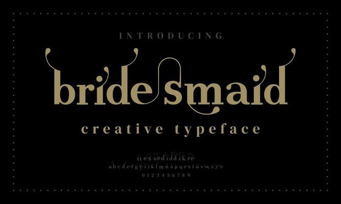Luxury wedding alphabet letters font and number. Typography elegant classic lettering serif fonts decorative vintage retro concept. vector illustration