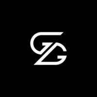 Diseño creativo del logotipo de la letra gg con gráfico vectorial, logotipo simple y moderno de gg. vector