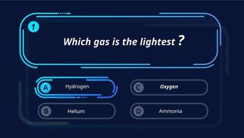 preguntas de prueba y plantilla de neón de elección de menú de prueba vector