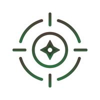 target shuriken logo gradient design template icon element vector