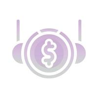 dollar astronaut logo gradient design template icon element vector