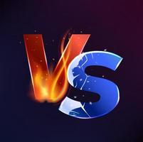 vs versus fondo, pelea de batalla, desafío de juego vector