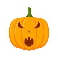 Halloween Pumpkin isolated on white background vector