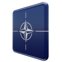 NATO Right View 3d textured glossy square flag png