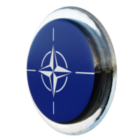 NATO giusto Visualizza 3d strutturato lucido cerchio bandiera png