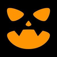 Halloween Pumpkin Face, Vector illustration