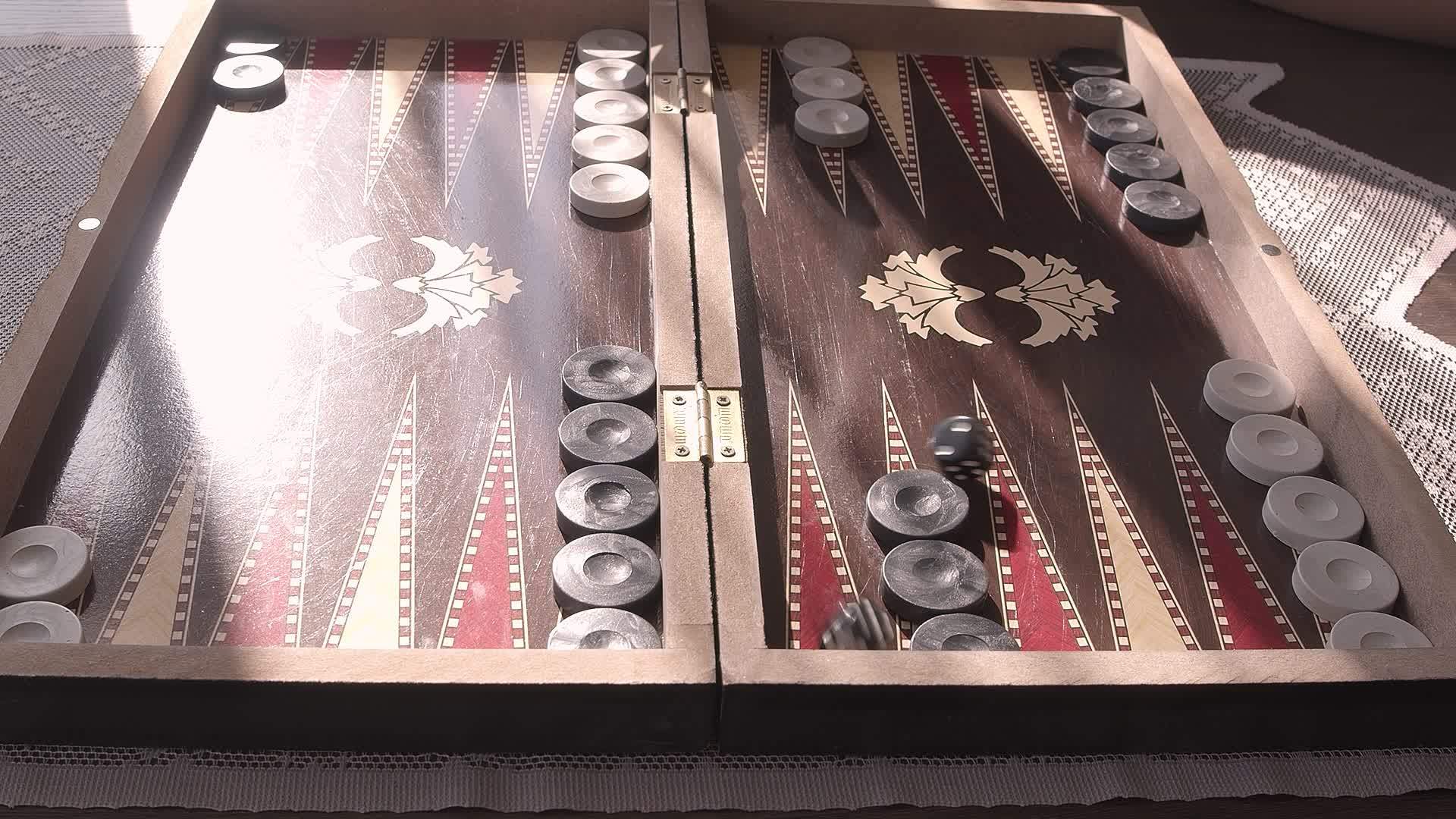 Backgammon is a wonderful stock video that exhibits footage of the