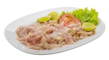 Swordfish carpaccio meal photo