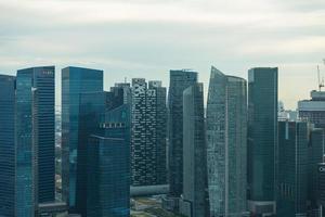 View of Singapore city skyline photo