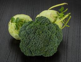 Kohlrabi and Broccoli photo