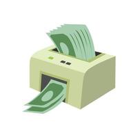 Cash register in flat style. Cash register. Vector illustration