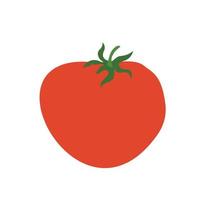 Ripe tomato icon isolated vegetables on white vector image