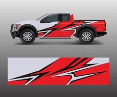 wrap graphic design vector for off road truck. Abstract sporty and adventure racing background. Full vector eps 10