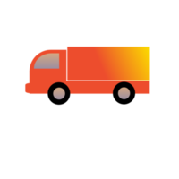 Truck transport with transparent background png