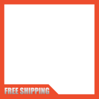 Frame template, gradient color text with transparent background. png