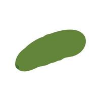 icono aislado de vegetales de pepino fresco, diseño de ilustración vectorial en estilo plano vector