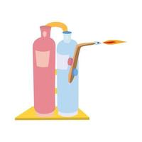 Gas welding  cylinder and torch vector illustration design illustration