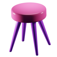 ronde stoel 3d icoon png