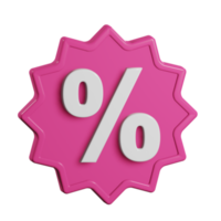 Discount 3d Icon png