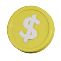 Coin 3d icon png