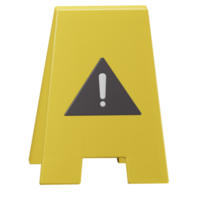 Warning Board 3d Icon png